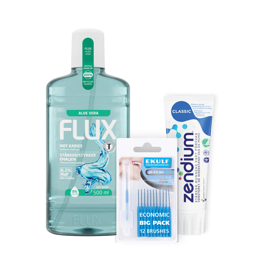 Munnpleie – Flux, Ekulf og Zendium
