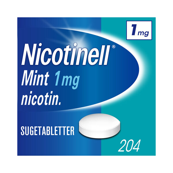 Nicotinell 1 mg sugetabletter for røykeslutt mint 204 stk