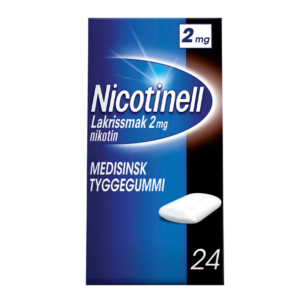 Nicotinell Lakris tyggegummi 2 mg 24 stk