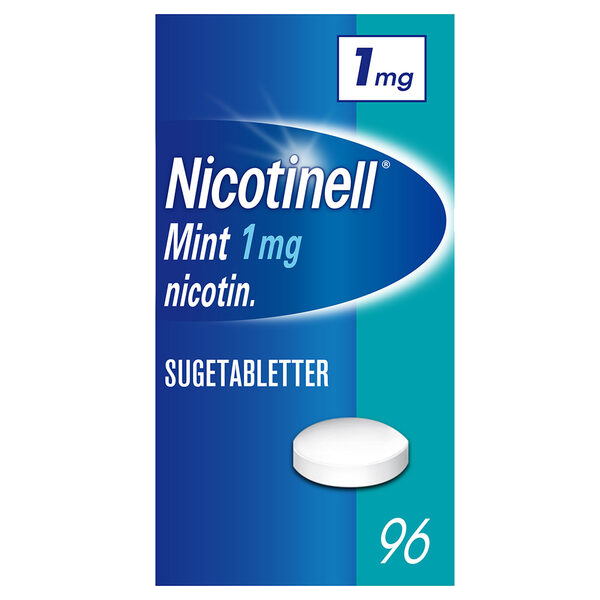 Nicotinell 1 mg sugetabletter for røykeslutt mint 96 stk