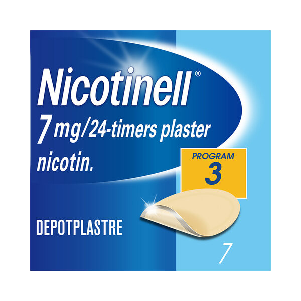 Nicotinell 7 mg depotplaster for røykeslutt 7 stk