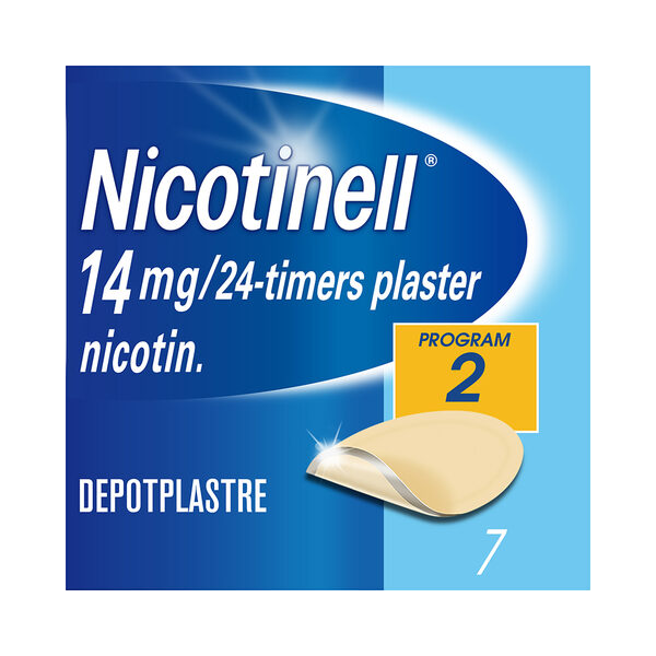 Nicotinell 14 mg depotplaster for røykeslutt 7 stk