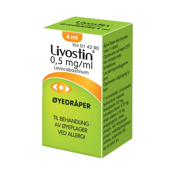 Livostin øyedråper 0,5 mg/ml 4 ml