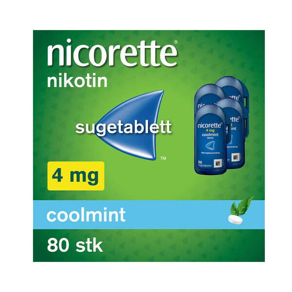 Nicorette sugetablett coolmint 4 mg 4x20 stk