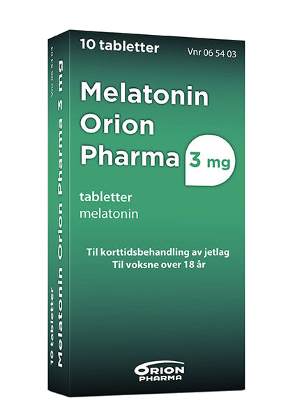 Melatonin Orion Pharma 3 mg tabletter 10 stk