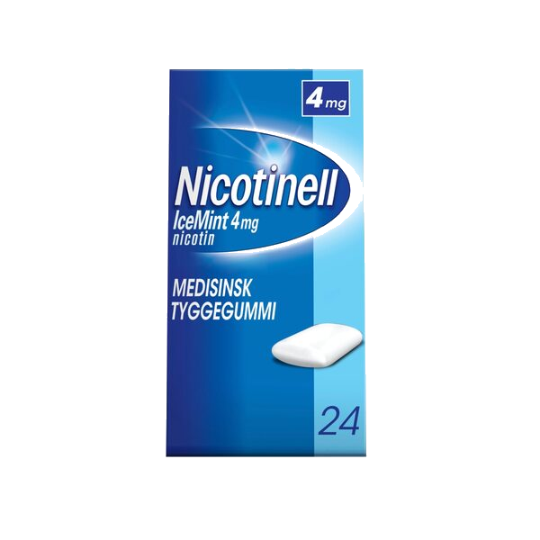 Nicotinell Tyggegum 4 mg Icemin 24 stk