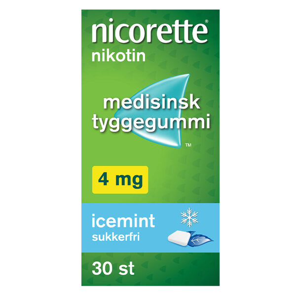Nicorette icemint tyggegummi 4 mg 30 stk