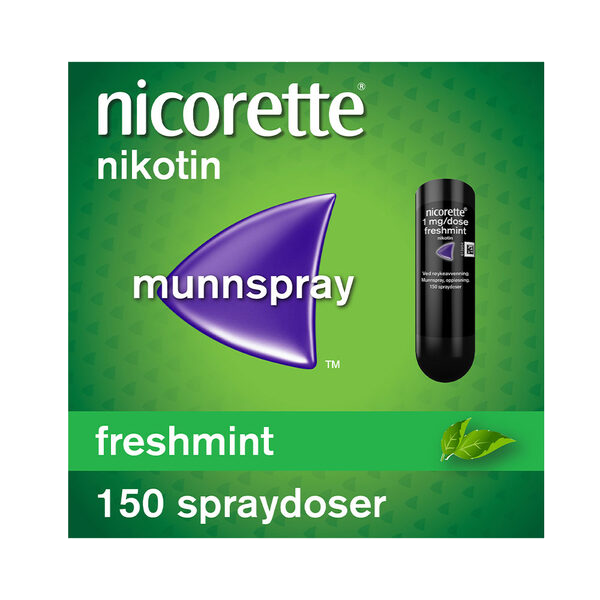 Nicorette munnspray 1mg/dose 150 doser