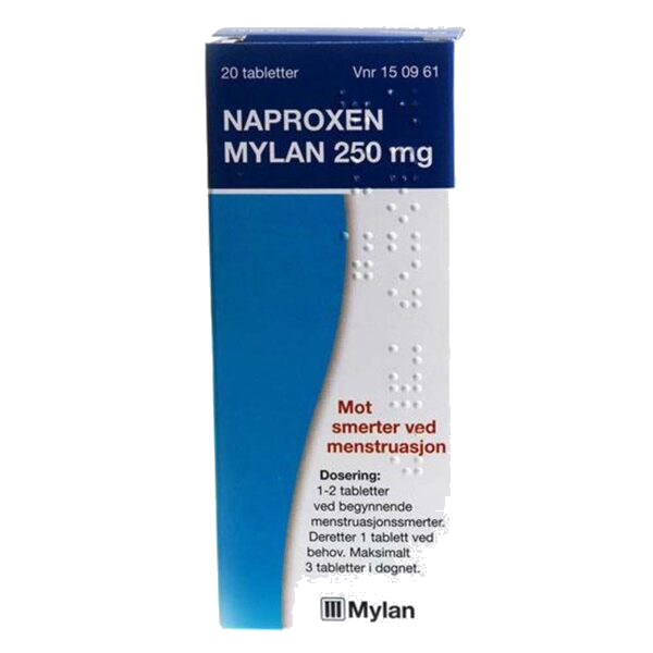 Naproxen Mylan tabletter 250 mg 20 stk