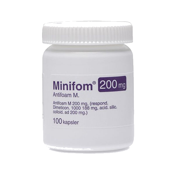 Minifom kapsler 200 mg 100 stk