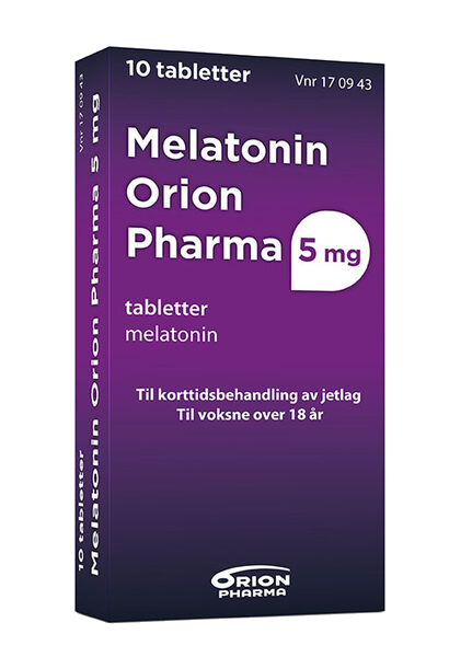 Melatonin Orion Pharma 5 mg tabletter 10 stk