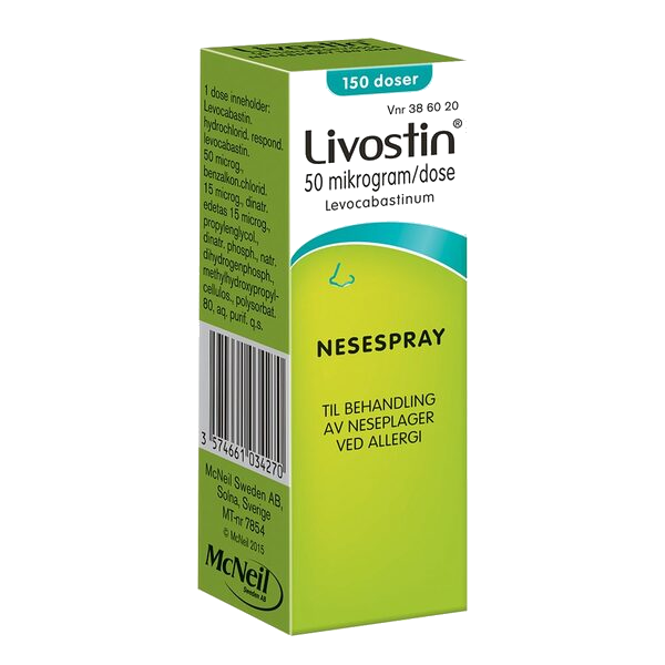 Livostin nesespray 50 mcg/dose 150 doser