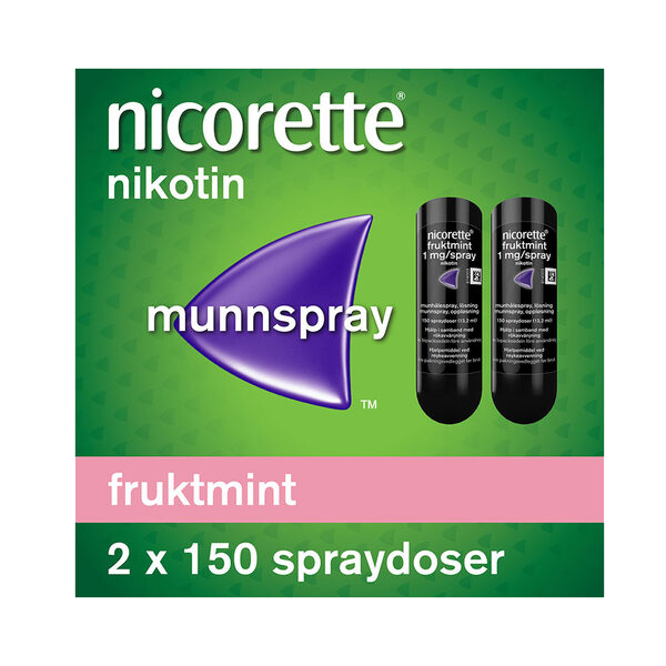 Nicorette Munnspray Fruktmint 1 mg 300 doser