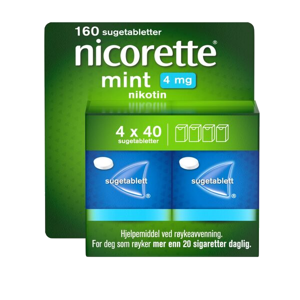 Nicorette sugetablett Frukt 2mg, 160 stk