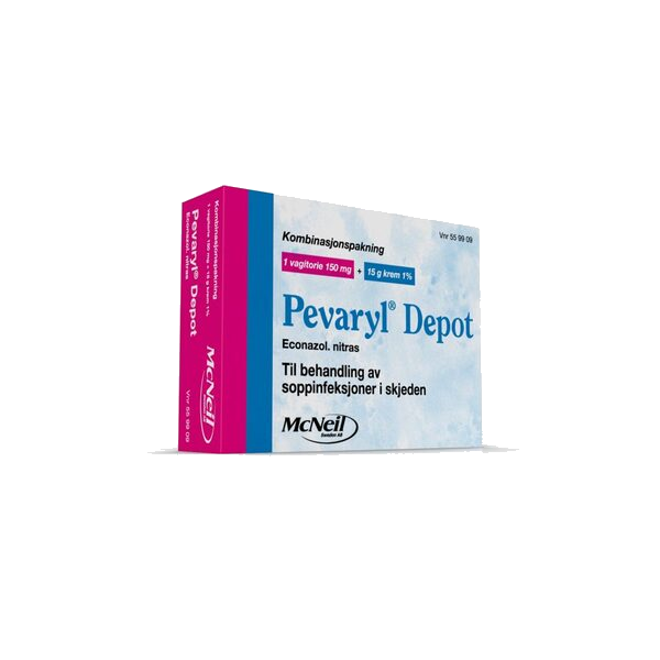 Pevaryl depotvagitorie 150 mg krem 1% 1+15Kombpk