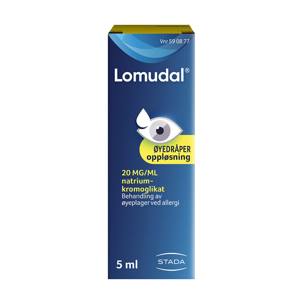 Lomudal øyedråper 20 mg/ml 5 ml
