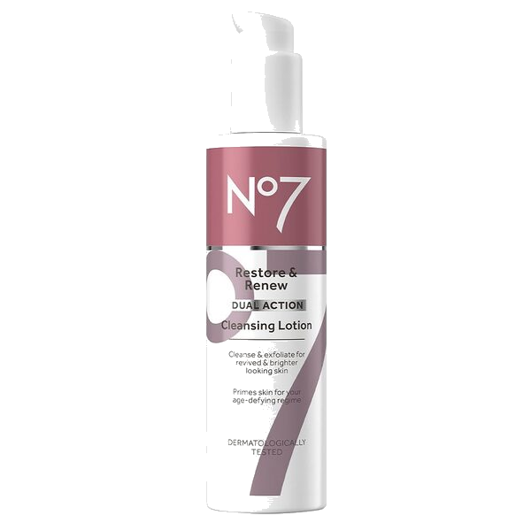 No7 Restore & Renew Dual Action Cleansing Lotion 200ml