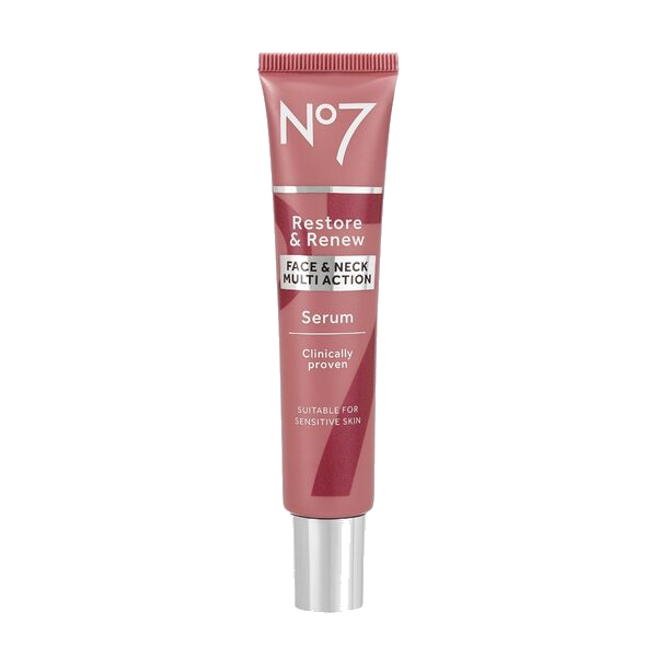 No7 Restore & Renew FACE & NECK MULTI ACTION Serum 30ml