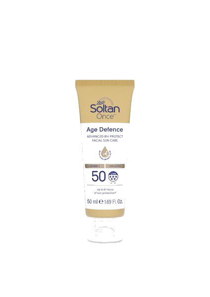 Soltan Once Age Defense Advanced 8hr Protect Facial Sun Care SPF50 50ml