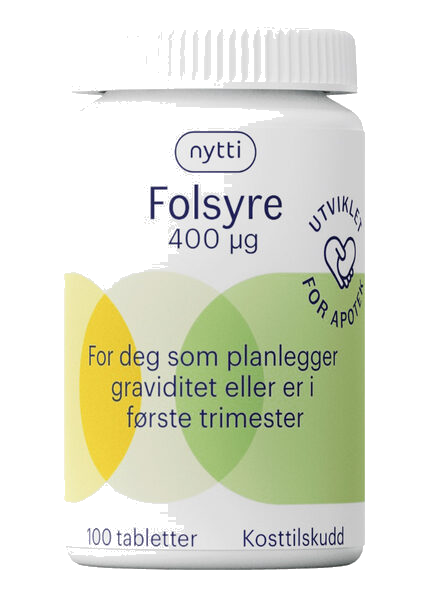 Nytti Folsyre 400 µg, 100 stk