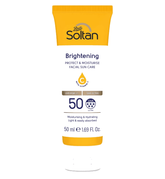 Soltan Brightening Protect & Moisturise Facial Sun Care SPF50+ 50ml