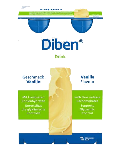 Diben Drink Næringsdrikk Vanilje 4x200 ml