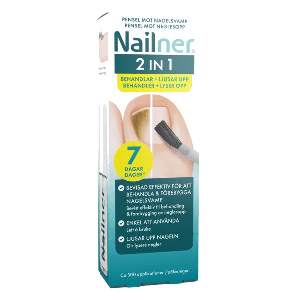 Nailner Pensel mot neglesopp 2-i-1 5 ml