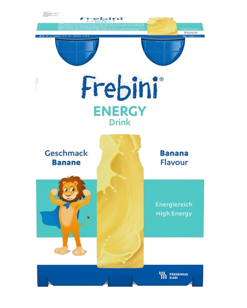 Frebini Energy Drink Næringsdrikk Banan 4X200 ml