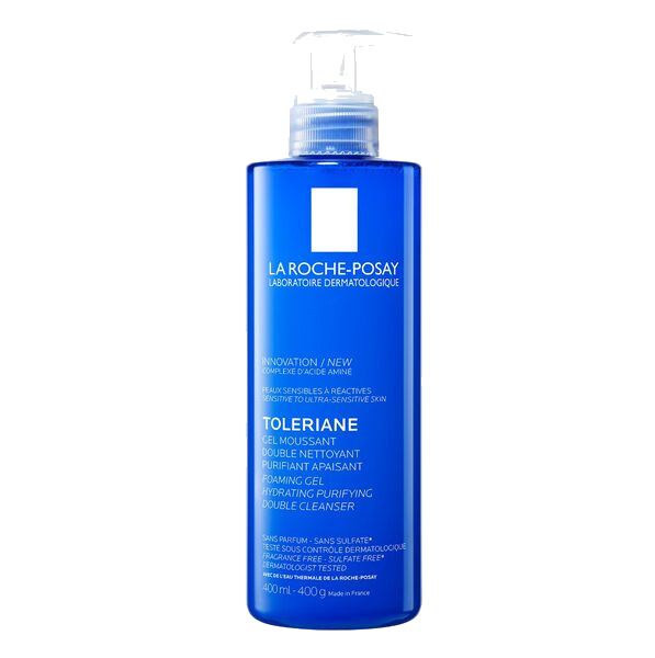 La Roche-Posay Toleriane 2-I-1 skummende ansiktsgelé 400ml