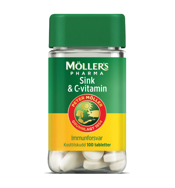 Möller's Pharma Sink og C-vitamin 100 stk