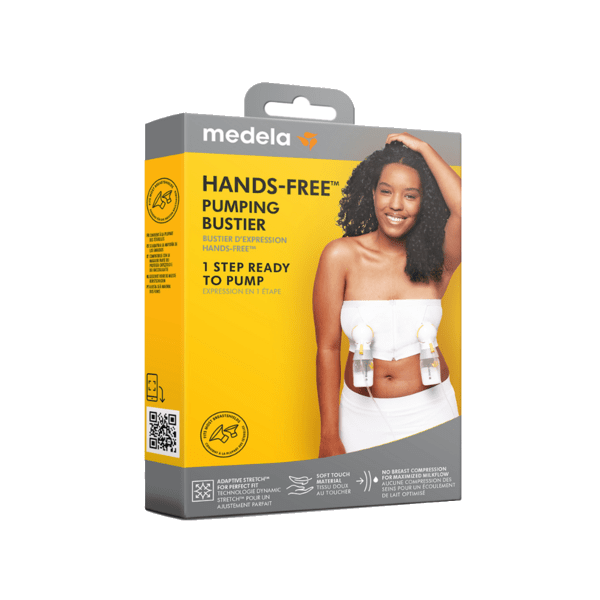 Medela Hands-free™ Pumpe-Bustier, hvit, L