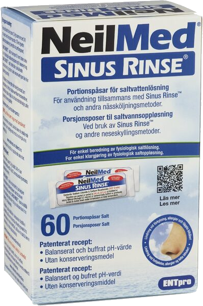 NeilMed Sinus Rinse refill porsjonsposer salt 60 stk
