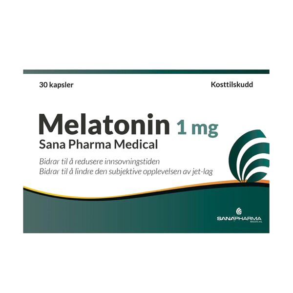 Melatonin 1 mg kapsler, 30 stk