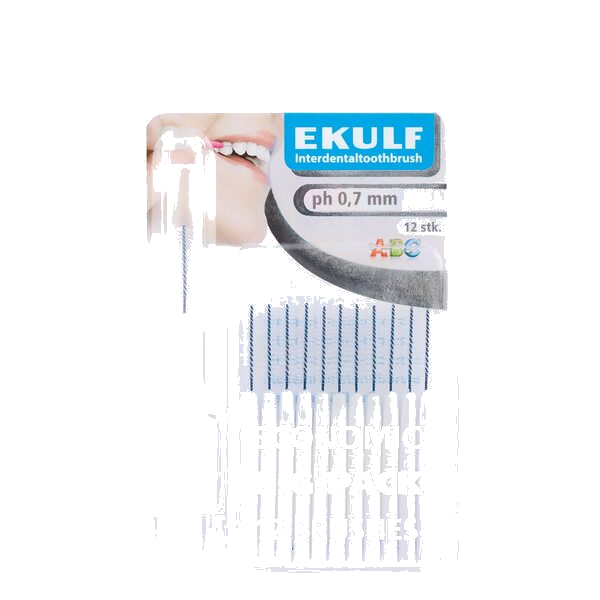 Ekulf Mellomrombørst Ph-070Hvi 12 stk
