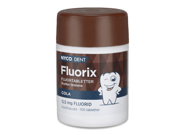 Nycodent Fluorix 0,5 mg Cola 100 stk