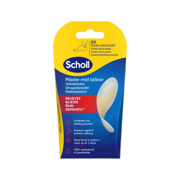 Scholl Gnagsårplaster hæl stor 5stk