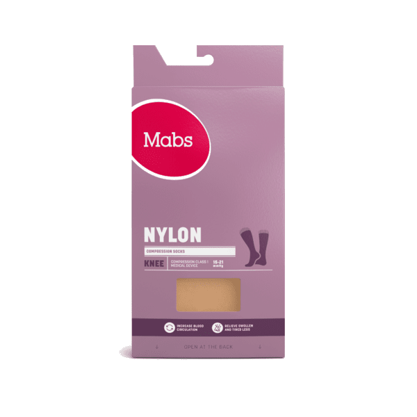 Mabs Nylon Knestrømpe K1 sand XL