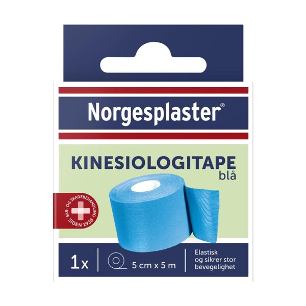 Norgespl Kinesiologi Blå 5Cx5M 1 stk