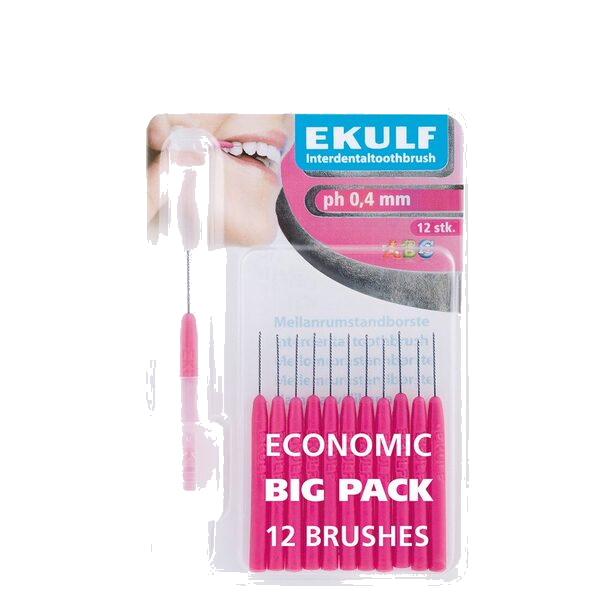 Ekulf Mellomrombørst Ph-040Lil 12 stk