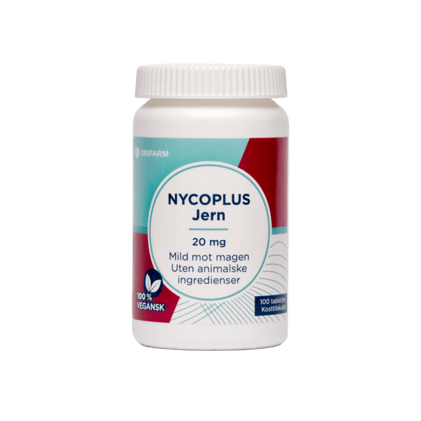 Nycoplus Jern 20mg tabletter 100 stk