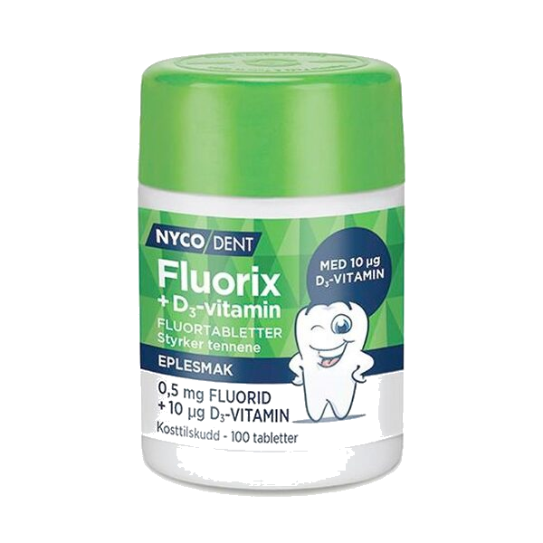 Nycodent Fluorix 0,5 mg vitamin D3 100 stk