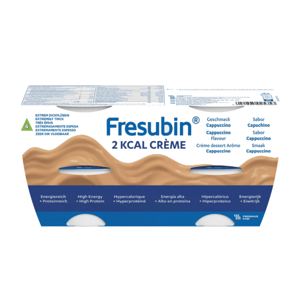Fresubin 2 kcal Creme Næringskrem Cappuccino 4X125G