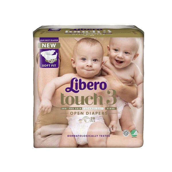 Libero Touch 3 åpen bleie 4-8kg