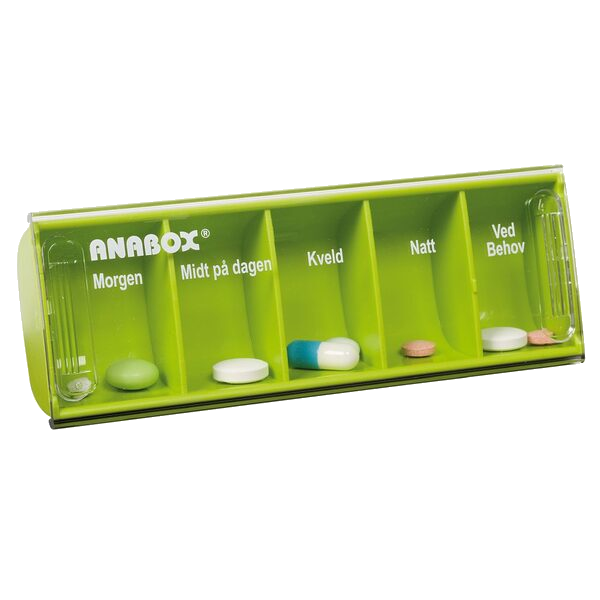 Anabox dagdosett limegrønn
