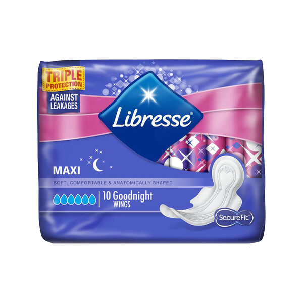 Libresse Goodnight Maxi Wing 10 stk