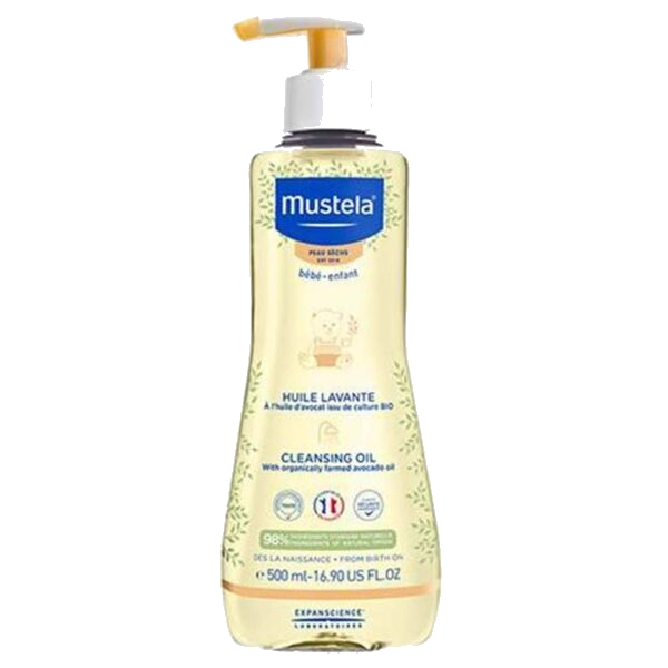 Mustela cleansing oil dry skin