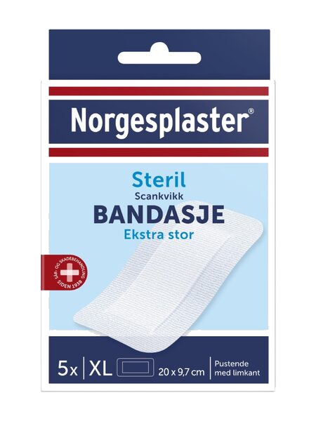 NP Scankvikk Bandasje sterile, 20x9,7 cm