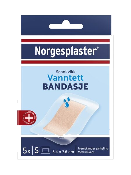NP Scankvikk vanntett bandasje, 5,4x7,6 cm