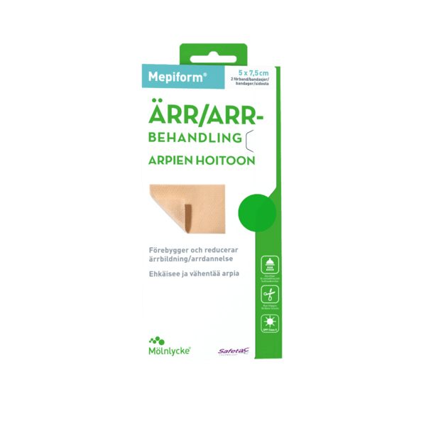 Mepiform 5X7,5Cm Usteril 2 stk