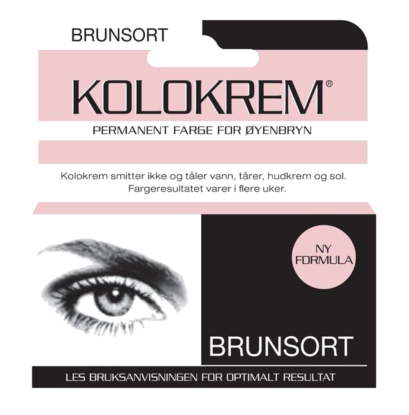 Kolokrem BrunSort Øyenbrynsfarge